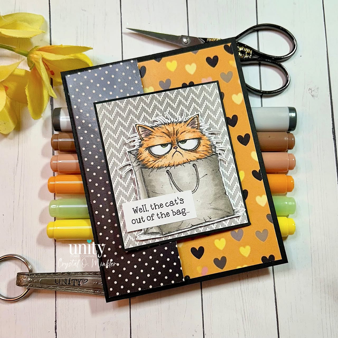 Card idea from the Unity Stamp Co blog: New Unity Stamp Sets This Week: Bagged & Bothered, Holiday Hide & Peek and More