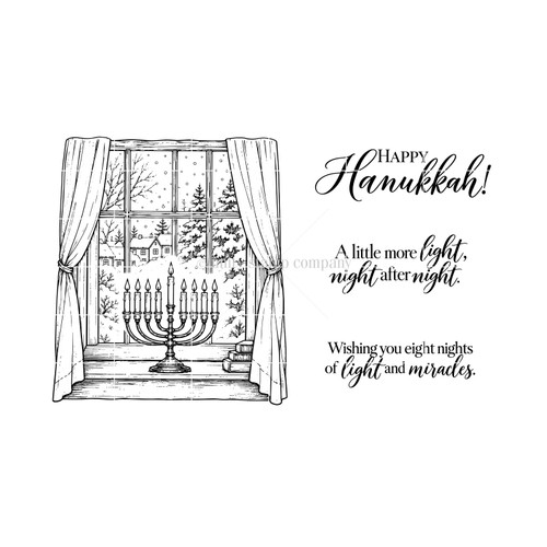A Little More Light: Hanukkah Menorah Stamp | Unity Stamp Co