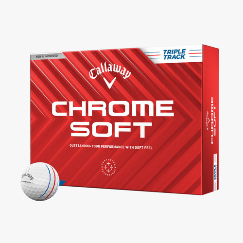 Callaway Chrome Soft Triple Track 24 Golf Balls 12pk Callaway Chrome Soft Triple Track 24 Golf Balls 12pk