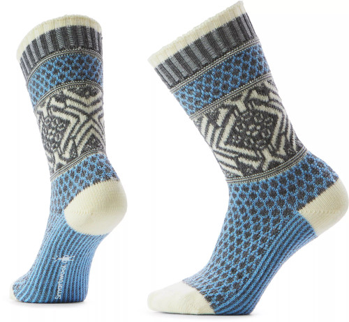 Smartwool Women's Everyday Popcorn Snowflake Pattern Crew Socks Smartwool Women's Everyday Popcorn Snowflake Pattern Crew Socks