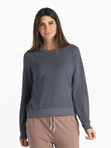 Free Fly Women's Bamboo Lightweight Fleece Crew
