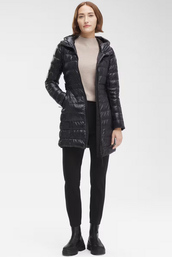 Canada Goose Women's Cypress Hooded Jacket Black Label