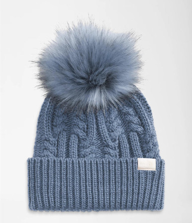 The North Face Oh Mega Fur Pom Beanie Women's- Almond Butter