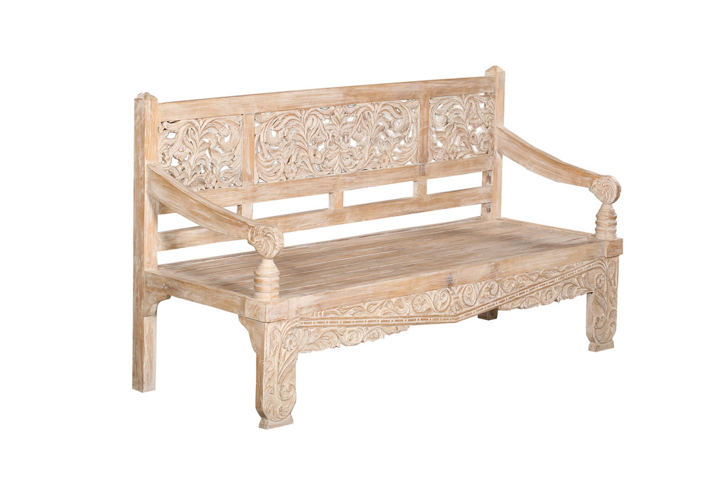 Carved Daybed Bench