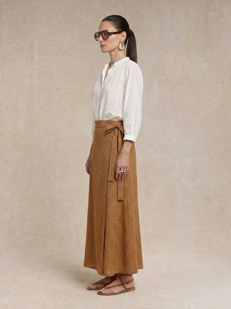 Wrap Skirt - Ginger Stripe 