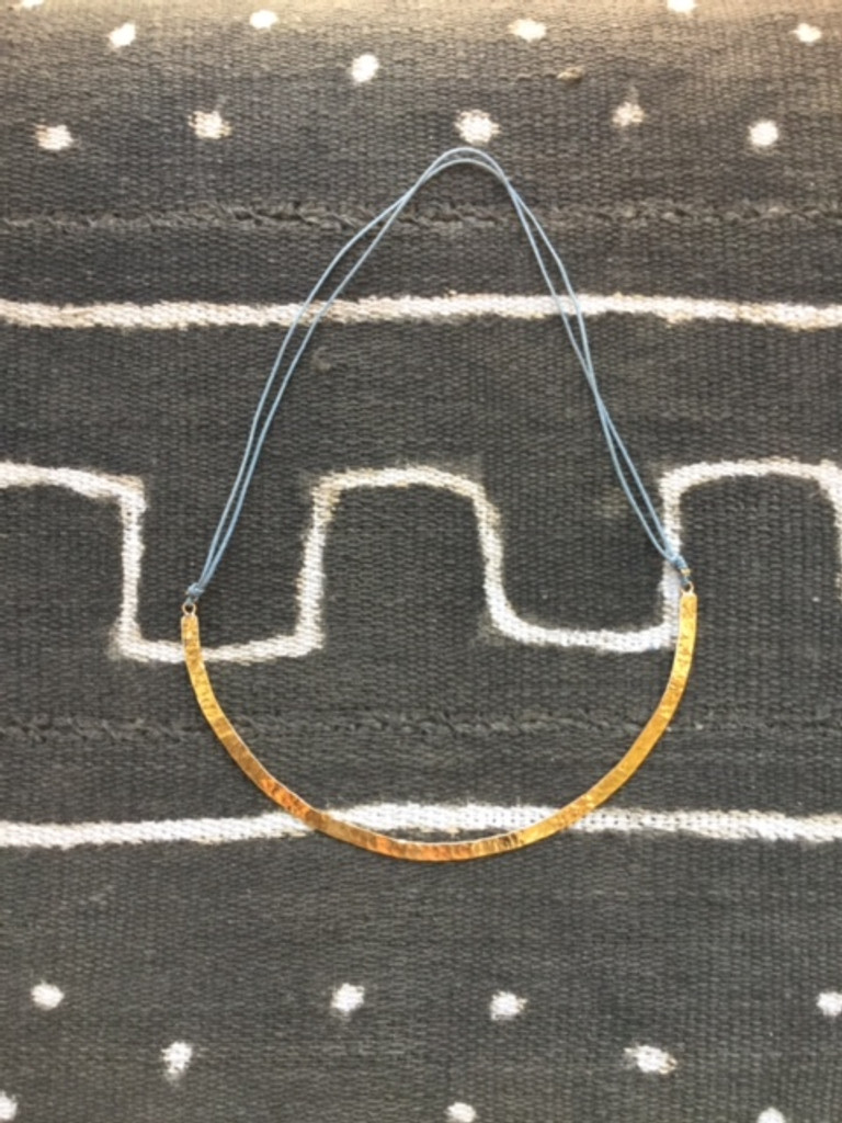 Necklace - Brass on Thread