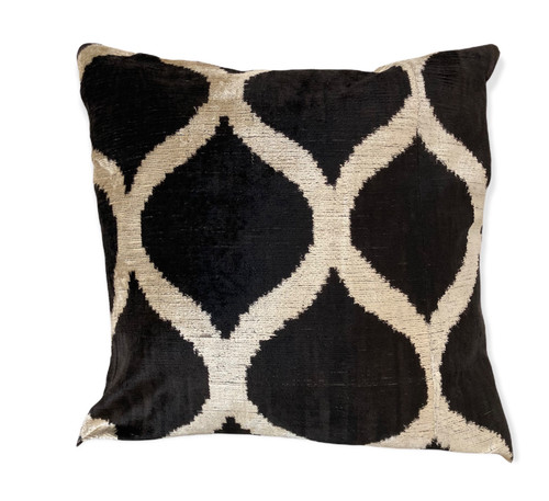 Pillow - Black and Cream Ottoman