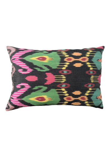 Cushion Cover - Uzbek Silk Ikat Candy