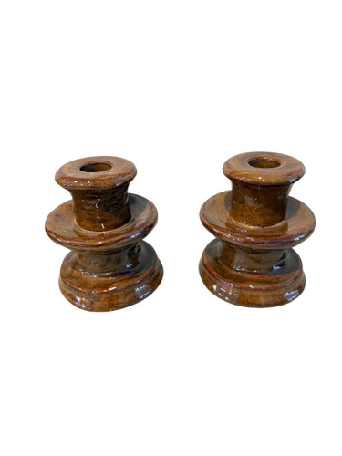 Glazed Candle Holders