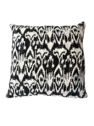 Cushion Cover - Ikat Kantha Black 