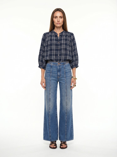 Belgian Top - Navy Check