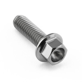 Titanium Flanged Hex Head Bolt M6x(1.00mm)x20mm
