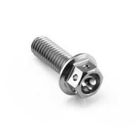 Titanium Flanged Hex Head Bolt M6x(1.00mm)x18mm Race Spec