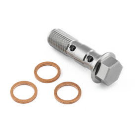 Titanium Banjo Bolt Double M10x(1.25mm) (35mm Long)