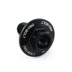 Aluminium Flanged Hex Bodywork Bolt M6x(1.00mm)x12mm Race Spec Etched Black