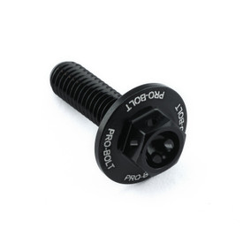 Aluminium Flanged Hex Bodywork Bolt M6x(1.00mm)x20mm Drilled Etched