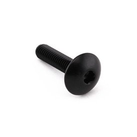 Aluminium Dome Head Bolt M6x(1.00mm)x25mm Black