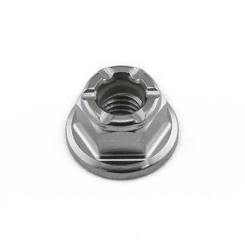 Titanium Flanged Nylon Nut M4x(0.70mm)