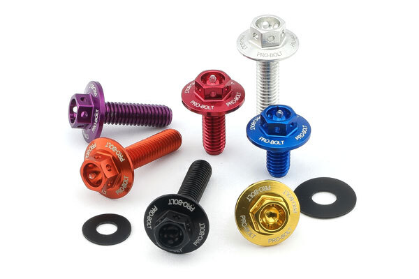 Aluminium Flanged Hex Bodywork Drilled Bolts