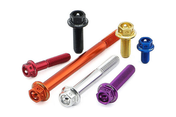 Aluminium Flanged Hex Drilled Bolts