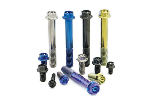 Titanium Flanged Hex Drilled Bolts