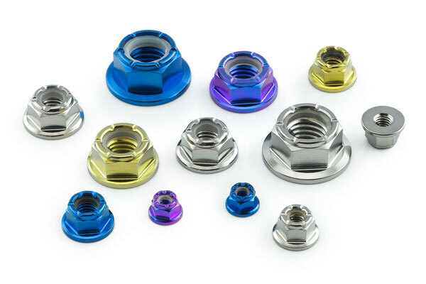 Titanium Flanged Nylock Nuts