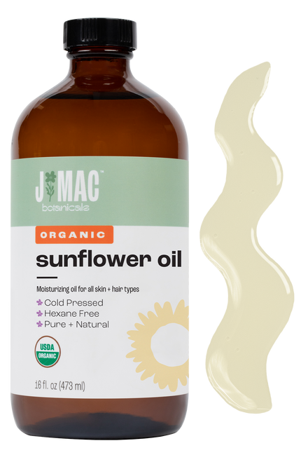Organic Sunflower Oil 16 Fl oz Glass Bottle