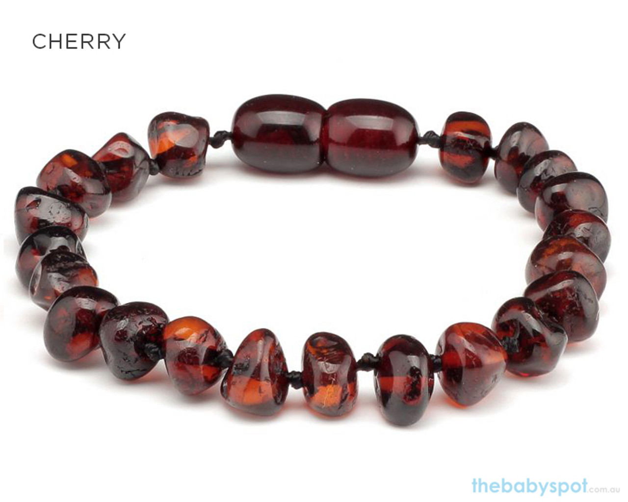 cherry amber bracelet