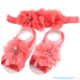 Cute Baby Headband And Shoe Set - Peach Cute Baby Headband And Shoe Set - Peach