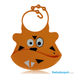 Silicone Baby Bibs with Crumb Catcher - Tiger Silicone Baby Bibs with Crumb Catcher - Tiger