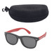 Baby Sunglasses and Case Set- Black/Red Baby Sunglasses and Case Set- Black/Red