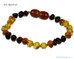 Amber Teething Bracelets - RAINBOW Amber Teething Bracelets - RAINBOW