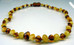 Amber Teething Necklace - White Cognac