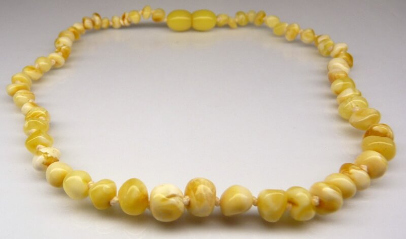 natural white amber teething necklace natural white amber teething necklace