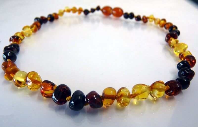 rainbow amber teething necklace rainbow amber teething necklace