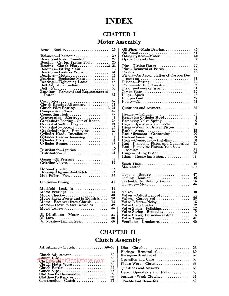 1933 Chevrolet Shop Manual