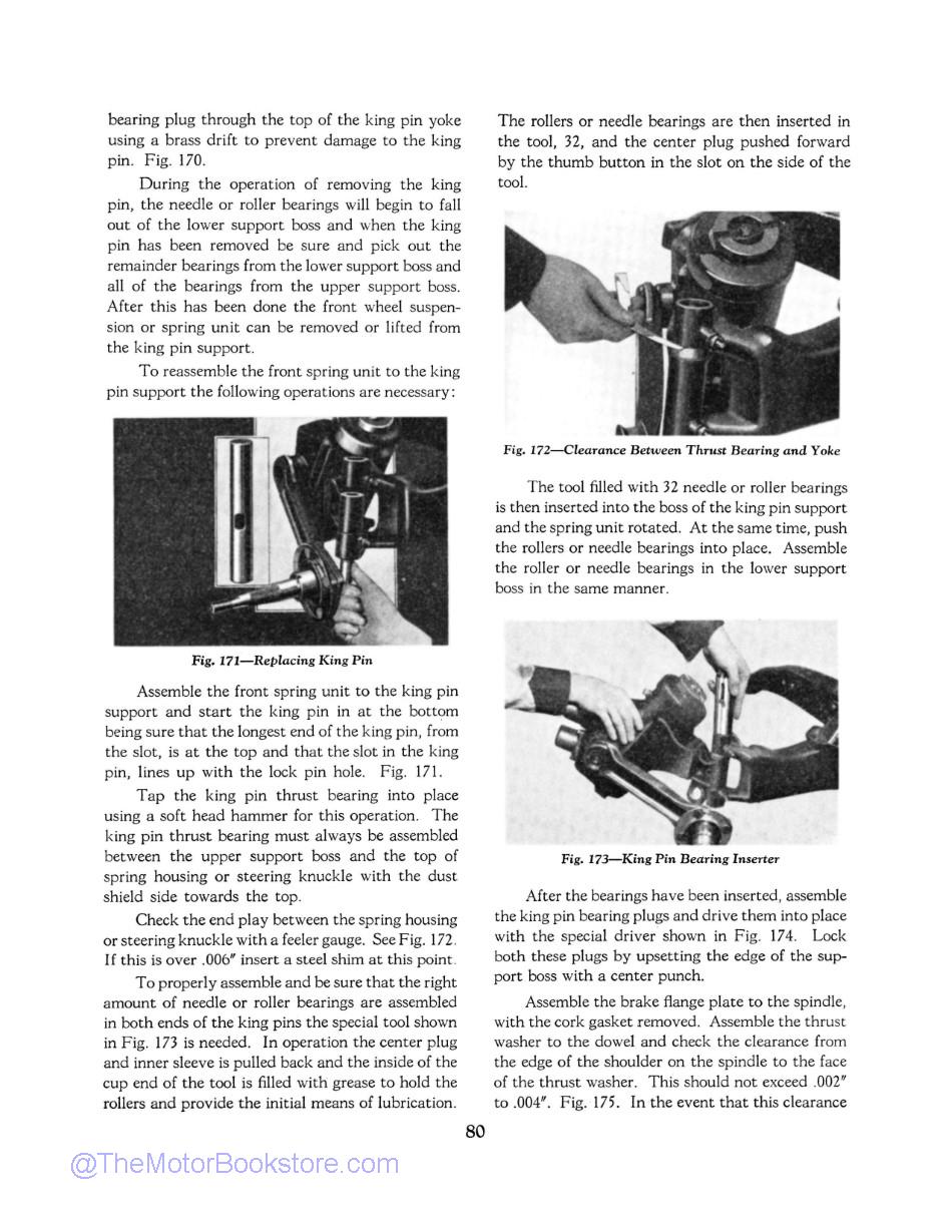 1934 Chevrolet Shop Manual - Master & Standard Sample Page  - Knee-Action or Independent Front Wheel Suspension