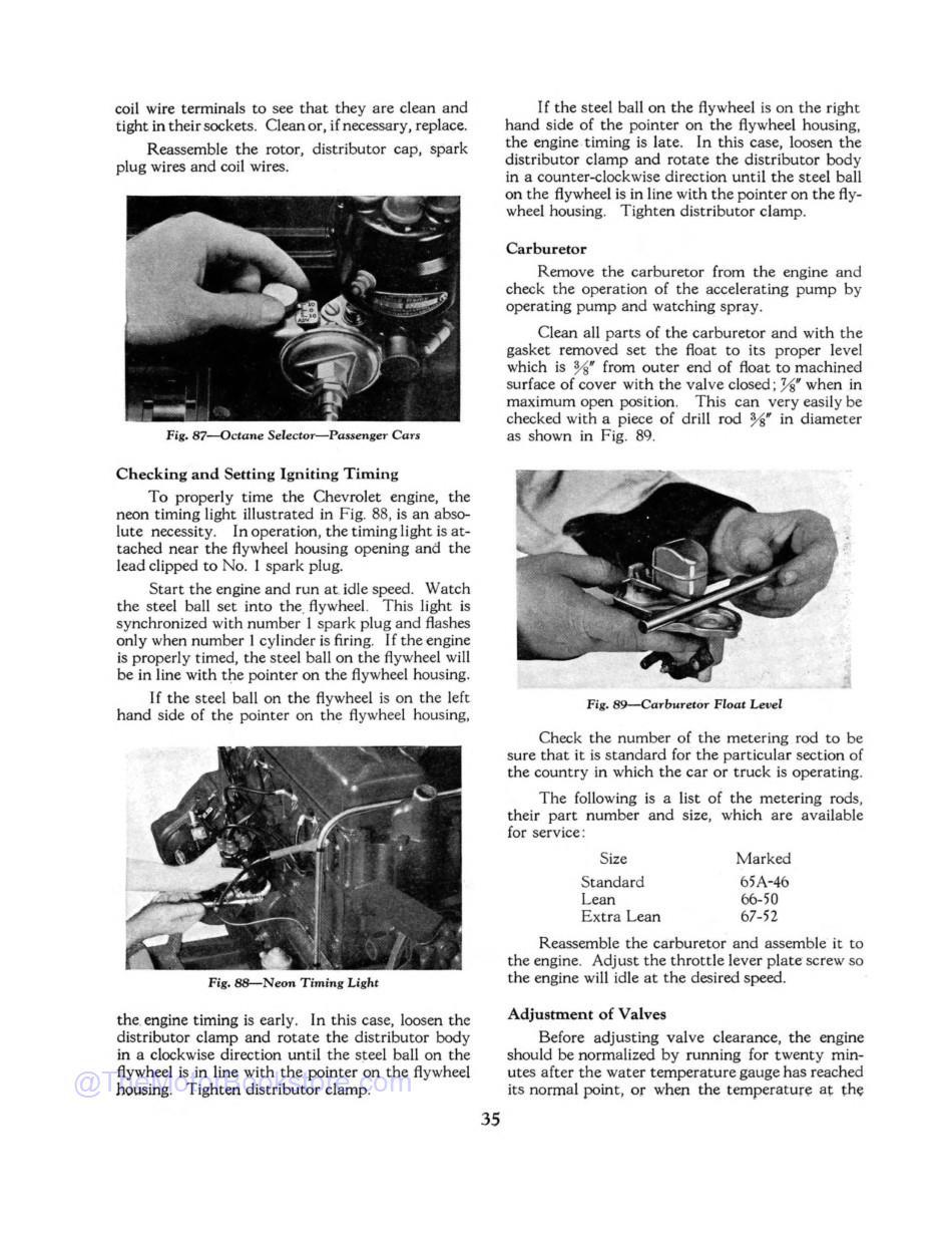 1935 - 1936 Chevrolet Shop Manual - OEM