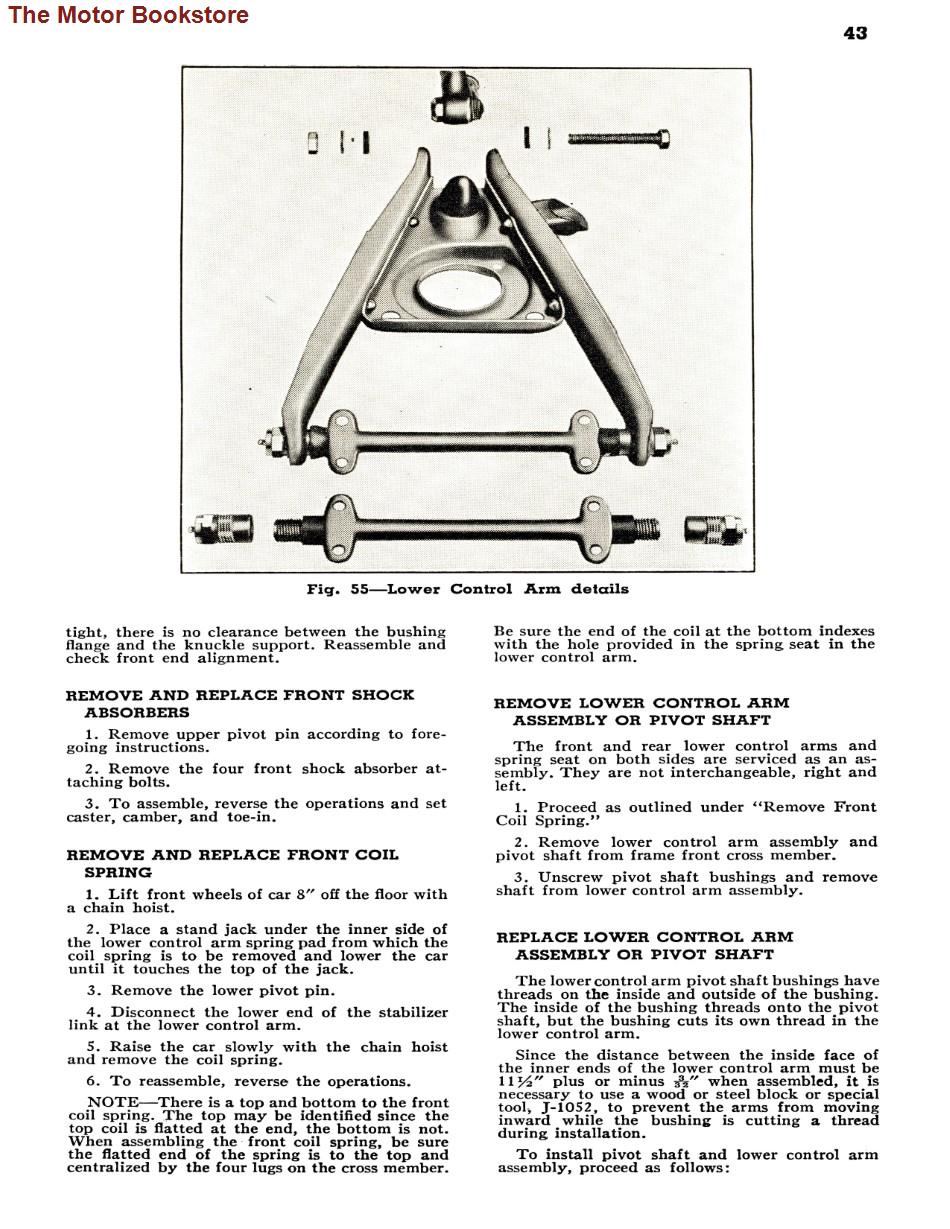 1939 Pontiac Shop Manual Sample Page - Suspension