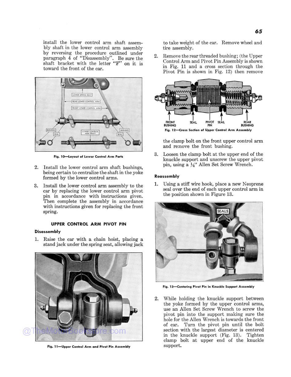 1941 Chevrolet Shop Manual Sample Page - Front End Section