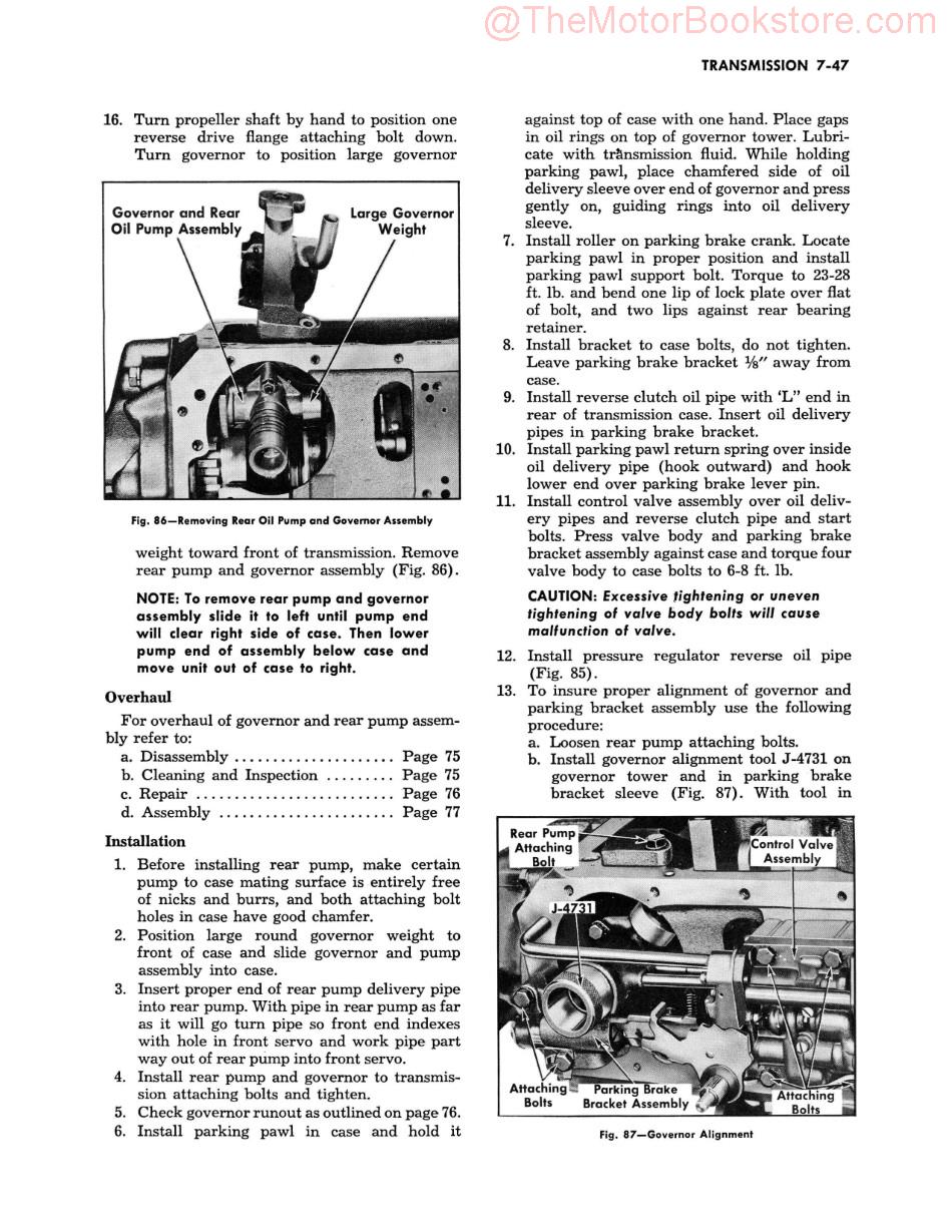 1954-55 Chevy Truck Shop Manual (1st Series)  Sample Page 2 -  Transmission