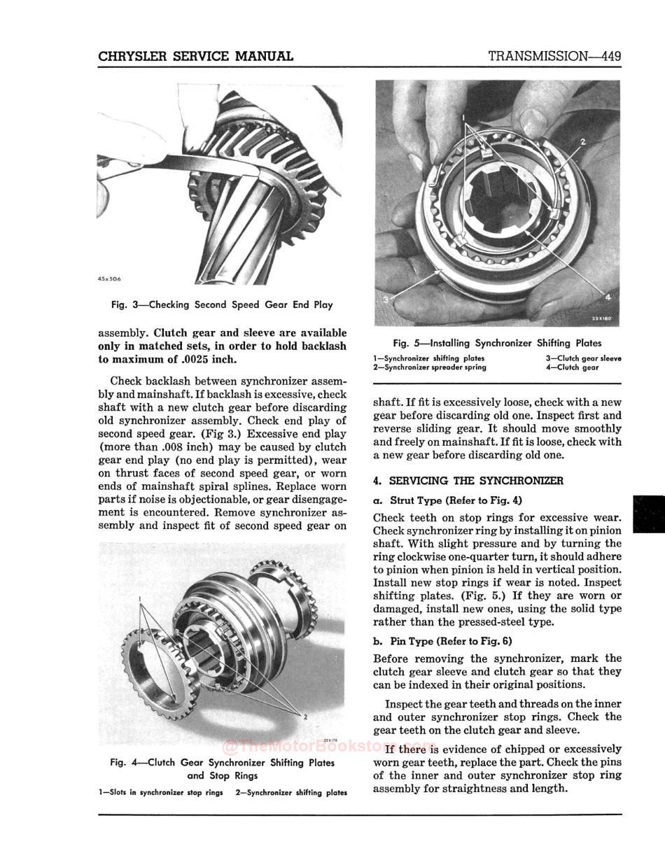 1955 Chrysler Shop ManualSample Page - Transmission