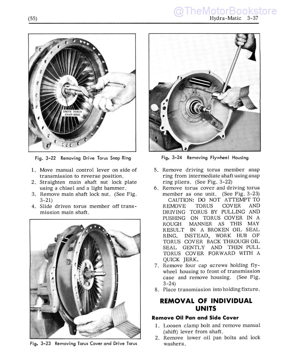 1955 Oldsmobile Shop Manual Sample Page - Hydra-Matic