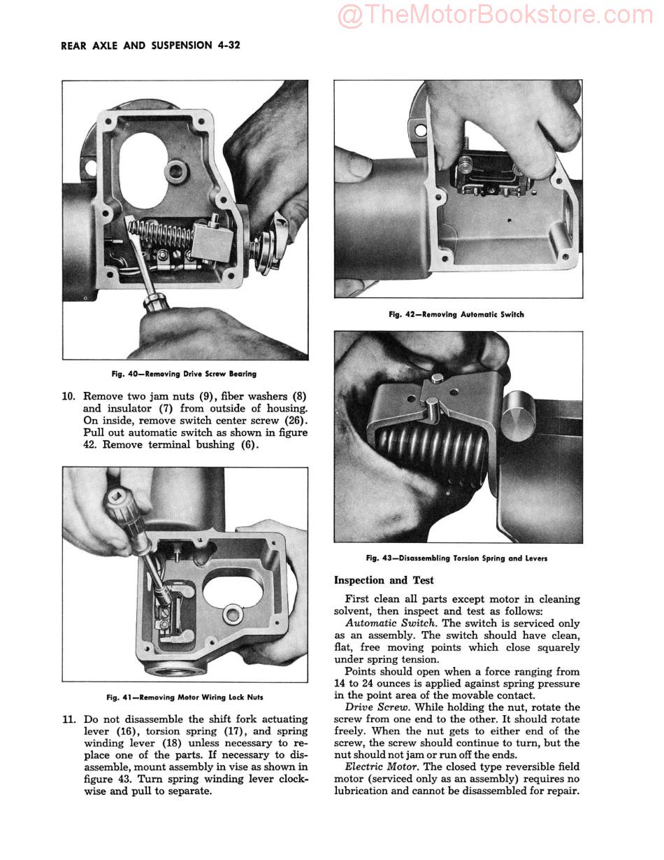 1956 Chevy Truck Shop Manual Supplement (2nd Series) Sample Page 2 - Rear Axle and Suspension