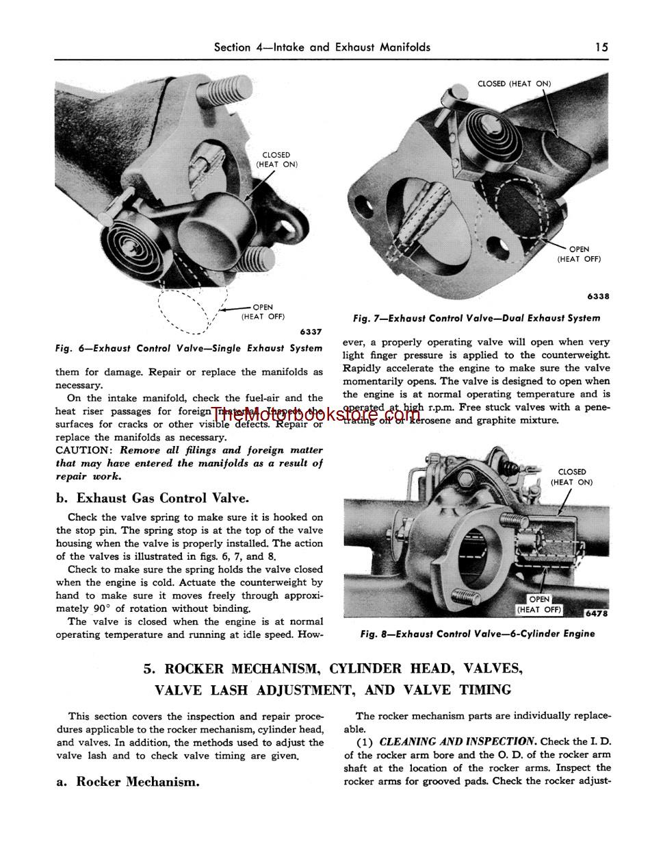 1956 Ford Car Shop Manual Sample Page - Manifolds 1956 Ford Car Shop Manual Sample Page - Manifolds