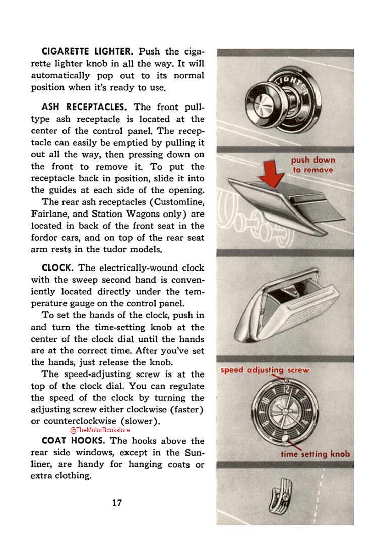 1955 Ford Owner's Manual - Sample Page