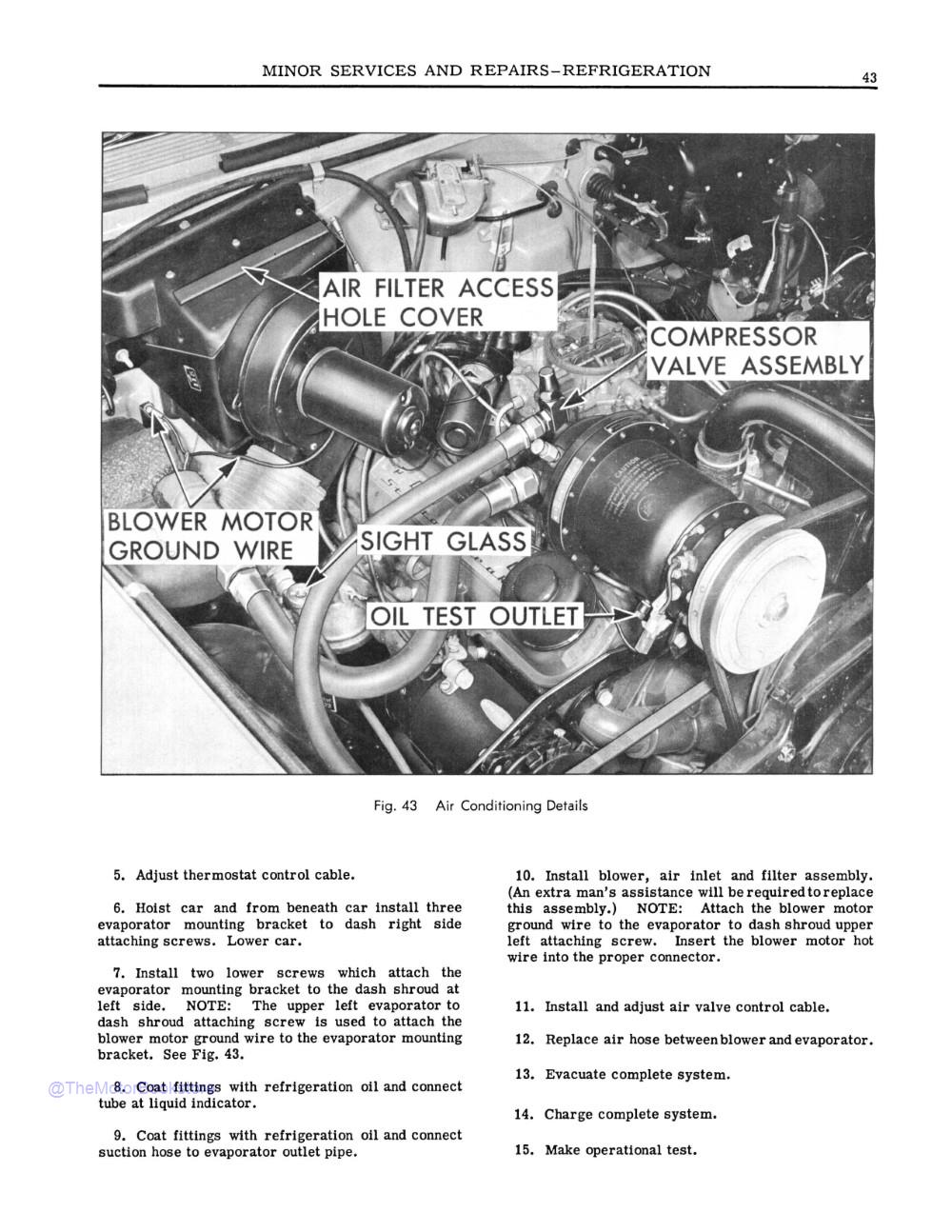 1956 Pontiac Air Conditioning Shop Manual - Sample Page 1