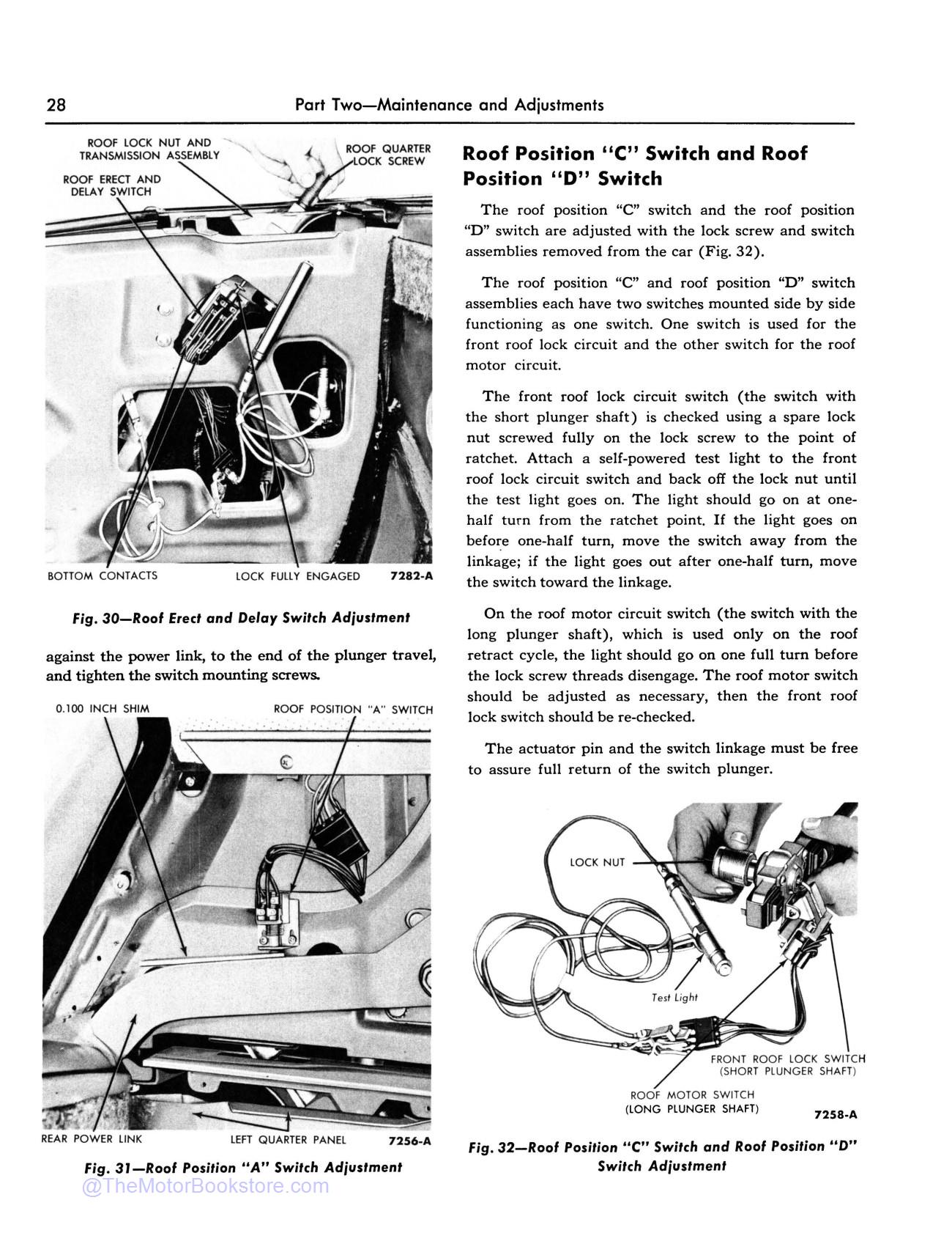 1957 Ford Retractable Hardtop Shop Manual - Sample Page