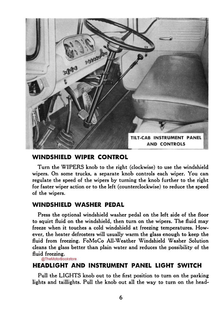 1957 Ford Truck Operator's Manual - Sample Page