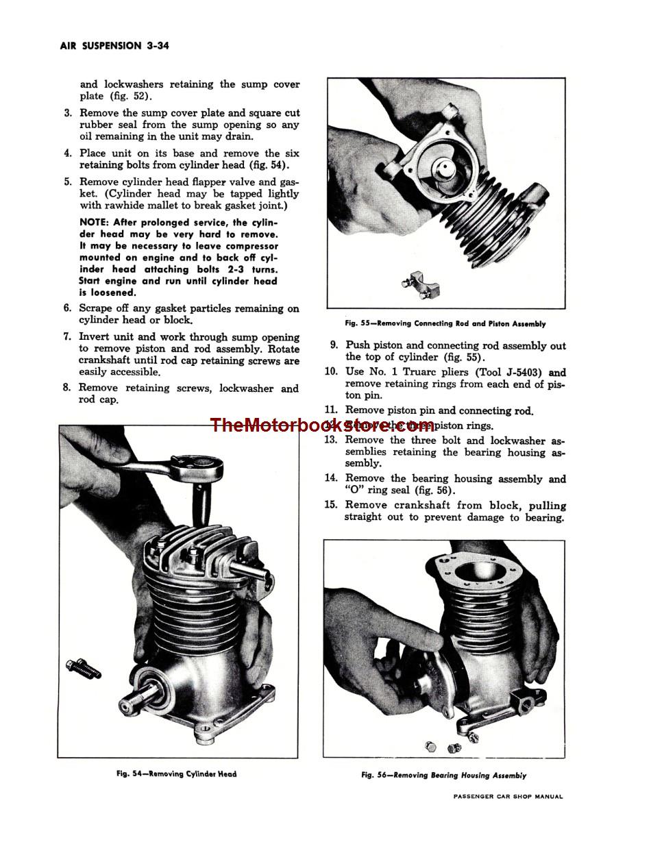 1958 Chevrolet Passenger Car Shop Manual Sample Page - Air Suspension